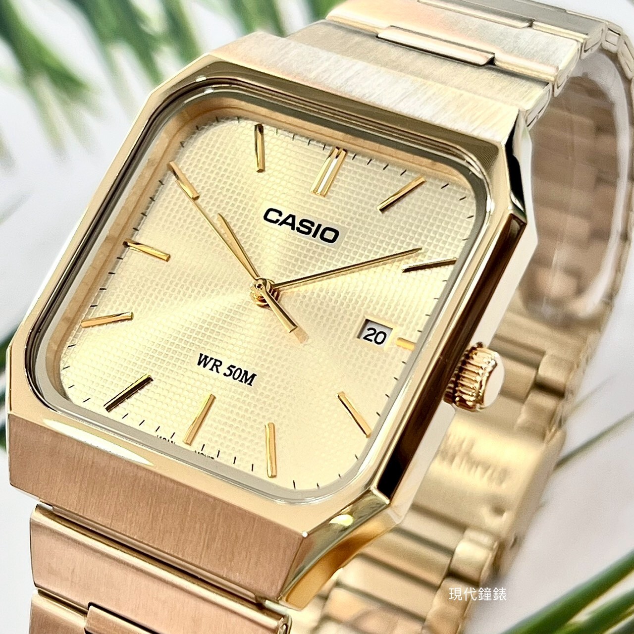 【CASIO 卡西歐】復古方形指針MTP-B185D-9A 32.5mm 現代鐘錶