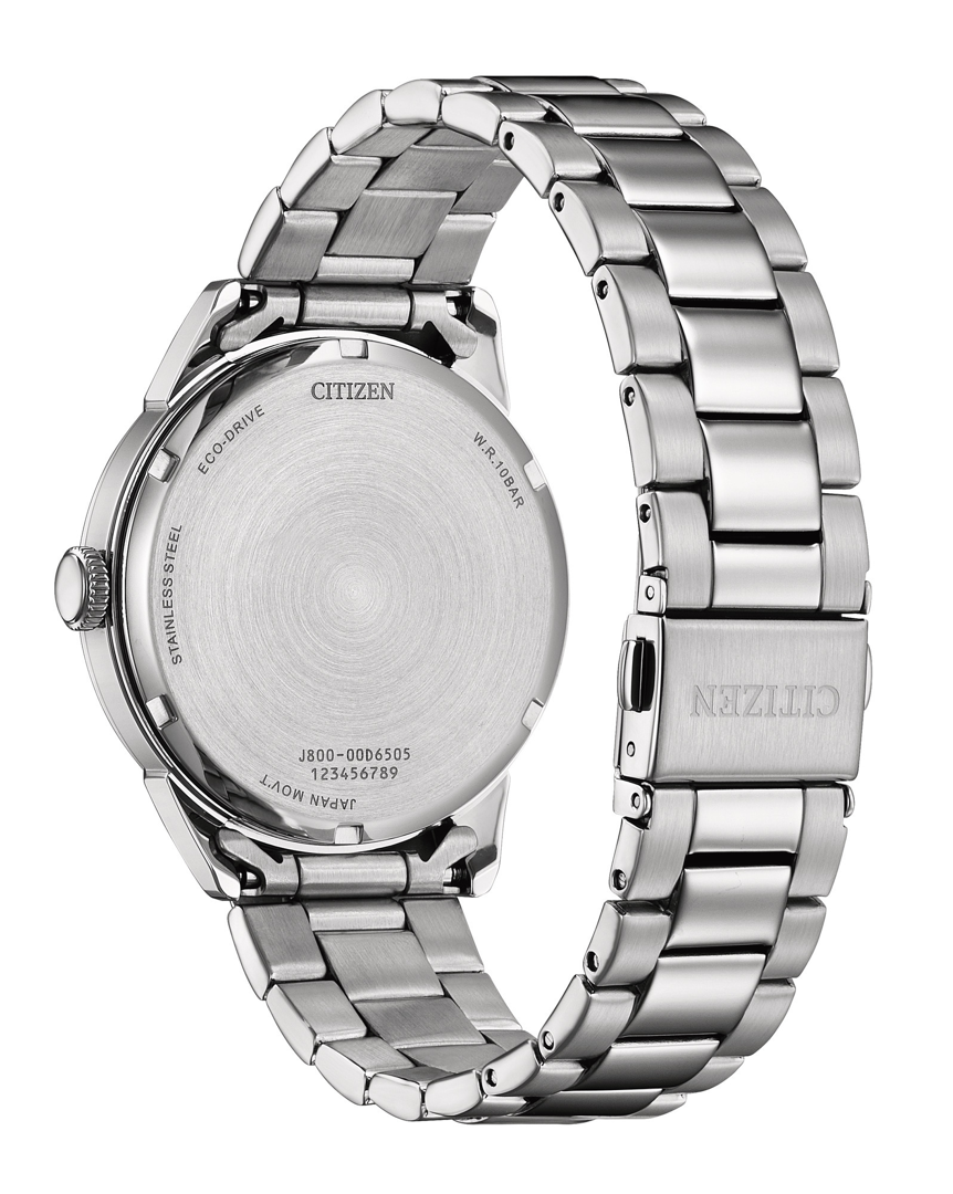 萬年鐘錶 - Citizen 星辰錶  Day-Date 黑面簡約光動能男錶  AW0151-85E  錶徑40.5MM