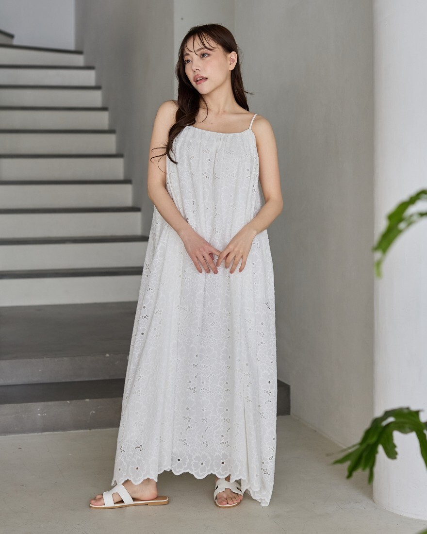 可拆式澎澎袖套造型蕾絲長洋裝-S-M / 3色 (Elegant & Love)