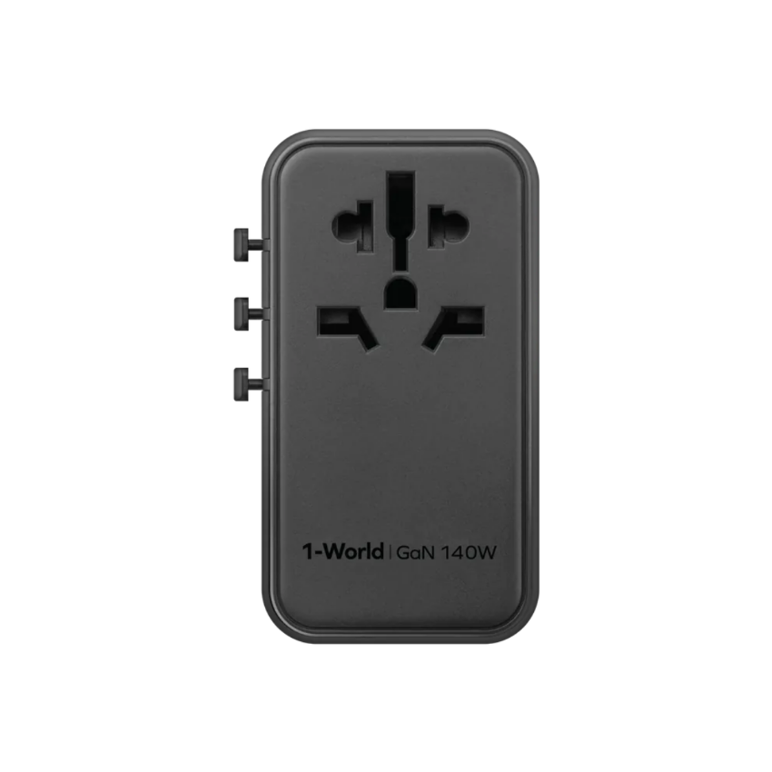 Momax 1-World 140W 4-插口 + AC旅行充電插座 + 內附 USB-C充電線