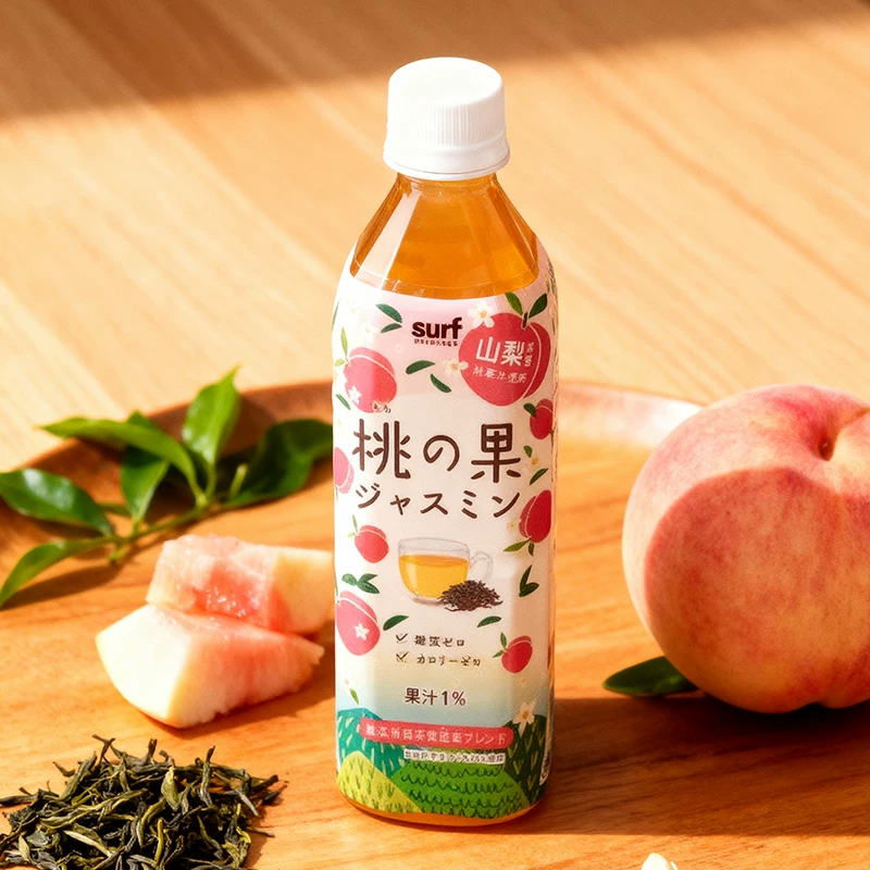 【原箱24支裝】蜜桃茉莉花茶 500ml 日本直送 此日期前最佳：2027年4月12日