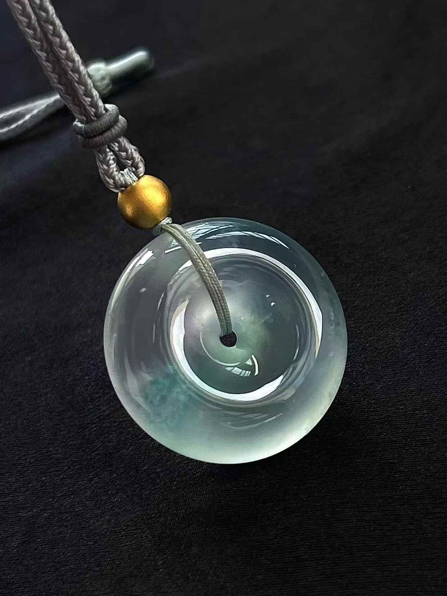 翡翠平安扣 (27.4mm直徑),天然翡翠A玉, 緬甸玉, Jade, Jadeite