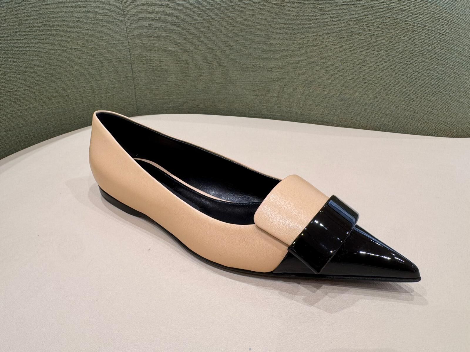 SHO-CCG0521-010 WOMENS SHOES Ballerina SR1 黑色拼淺膚色 (AM款)(碼數:37)