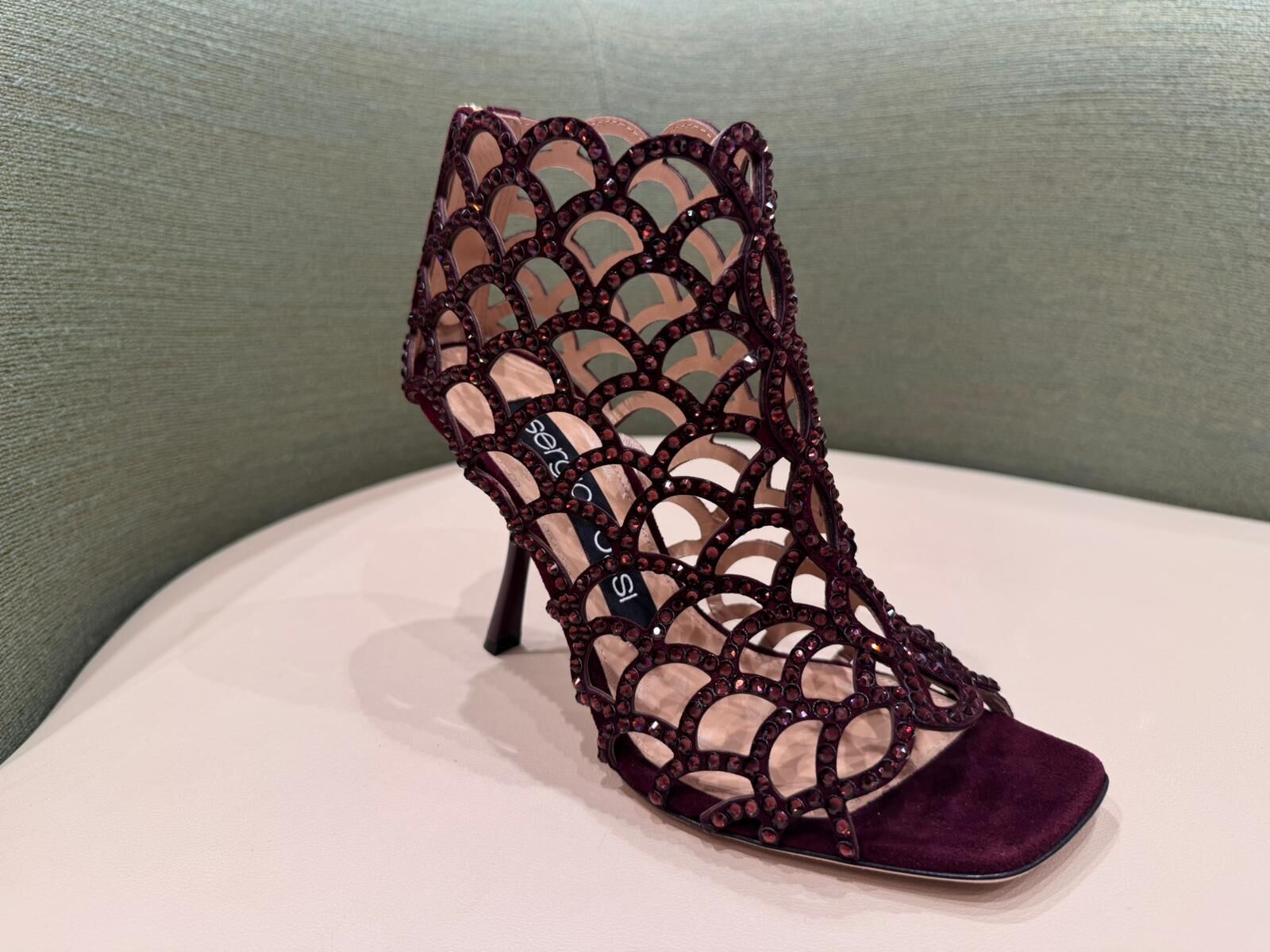 SHO-CCG0521-014 WOMENS SHOES Sandal Heel SR MERMAID 酒紅色 (AW款)(碼數:35/35+/36/36+/37/37+/38/38+/39)