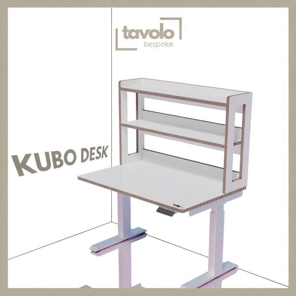Tavolo Bespoke Kubo Desk (White) - 80cm