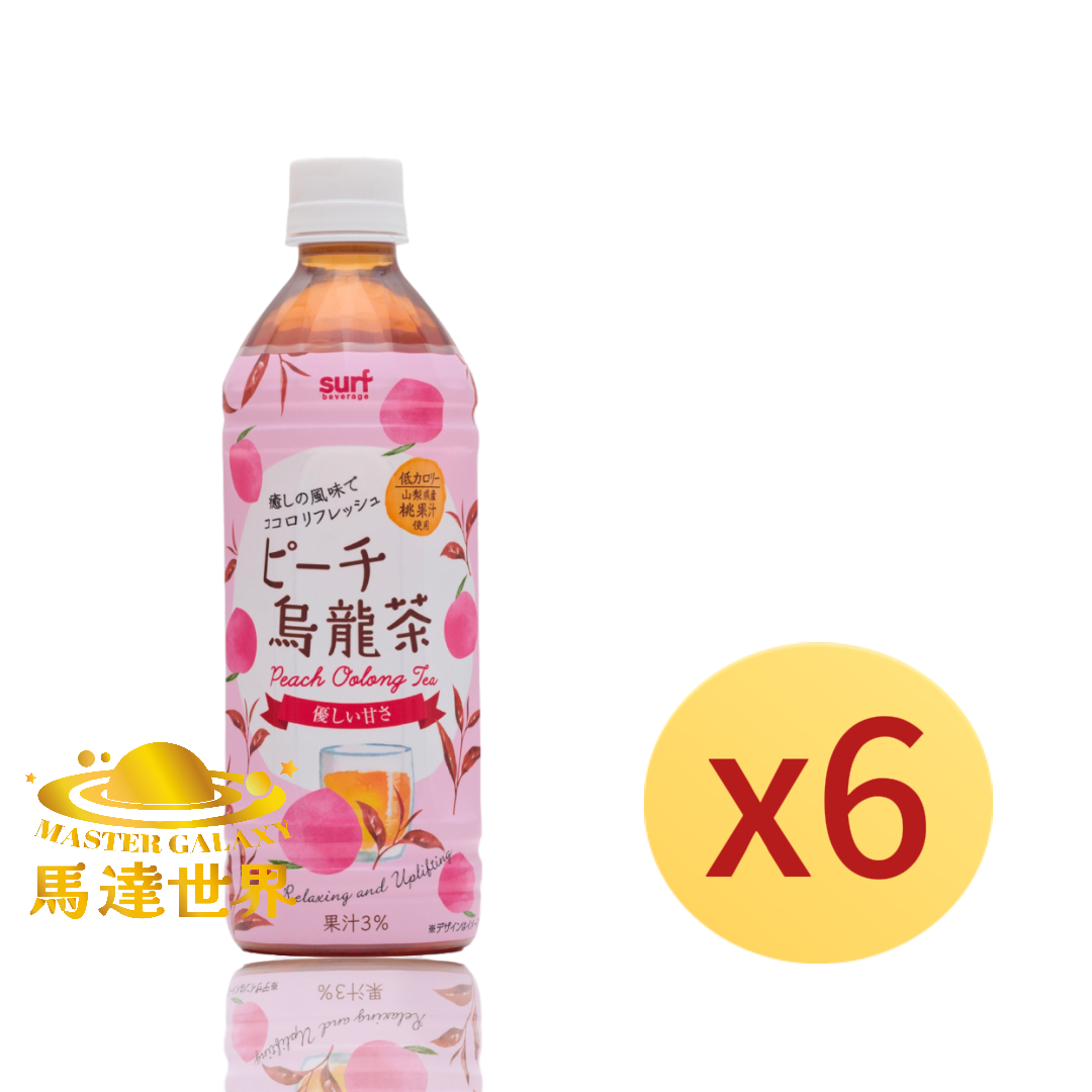 【6支裝】蜜桃烏龍茶 500ml 日本直送 此日期前最佳：2027/3/23
