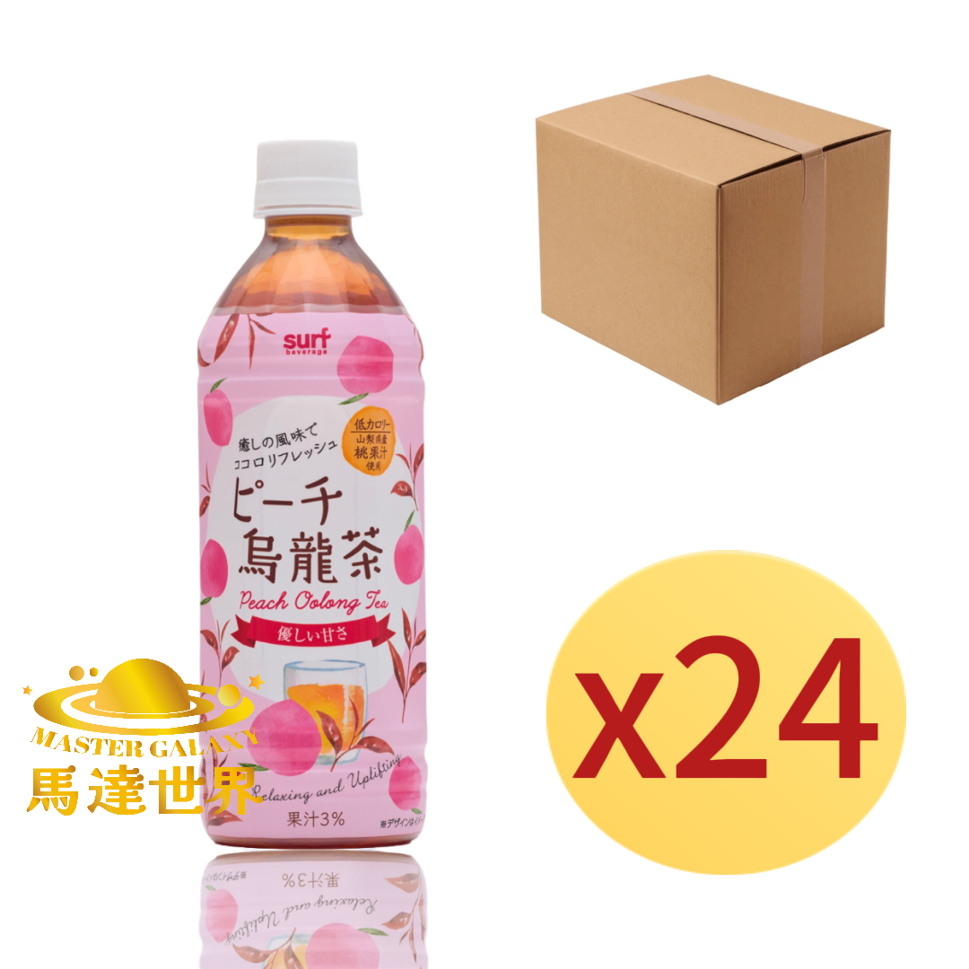 【原箱24支裝】蜜桃烏龍茶 500ml 日本直送 此日期前最佳：2027/3/23