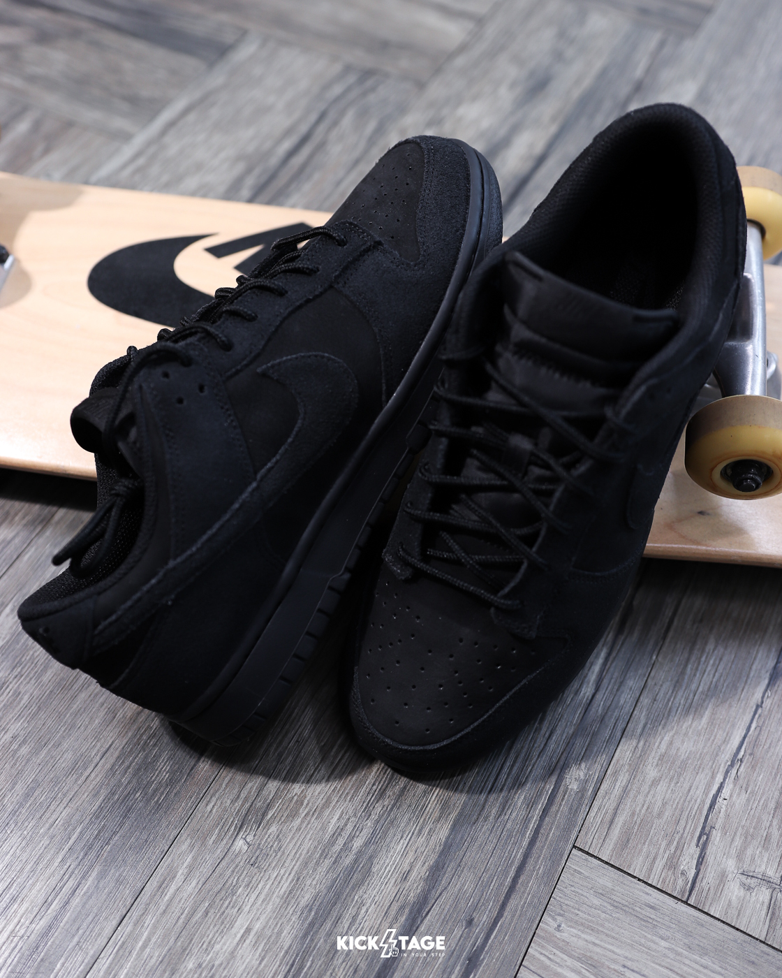 男鞋 NIKE DUNK LOW RETRO SE 'TRIPLE BLACK' 黑色 黑武士 黑魂 全黑麂皮 低筒 休閒鞋【IB6651-001】