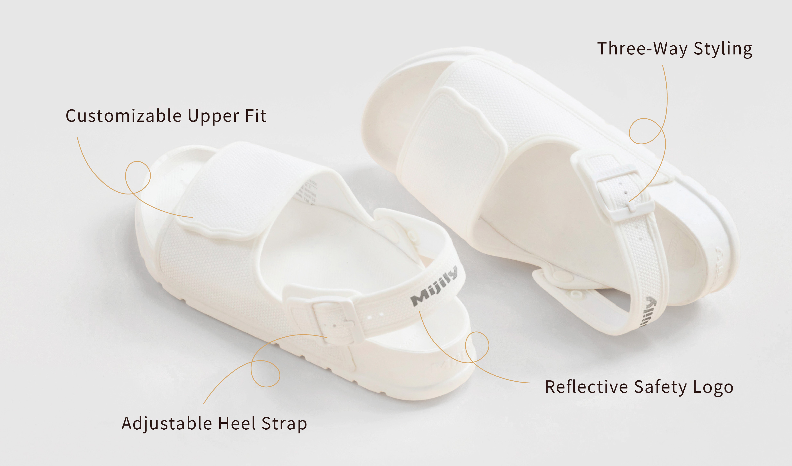 All three wearing styles overview