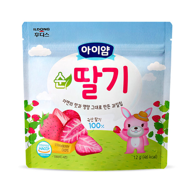 【ILDONG】Freeze-Dried Fruit Chip (Strawberry) 12g - Suitable for 12 months+