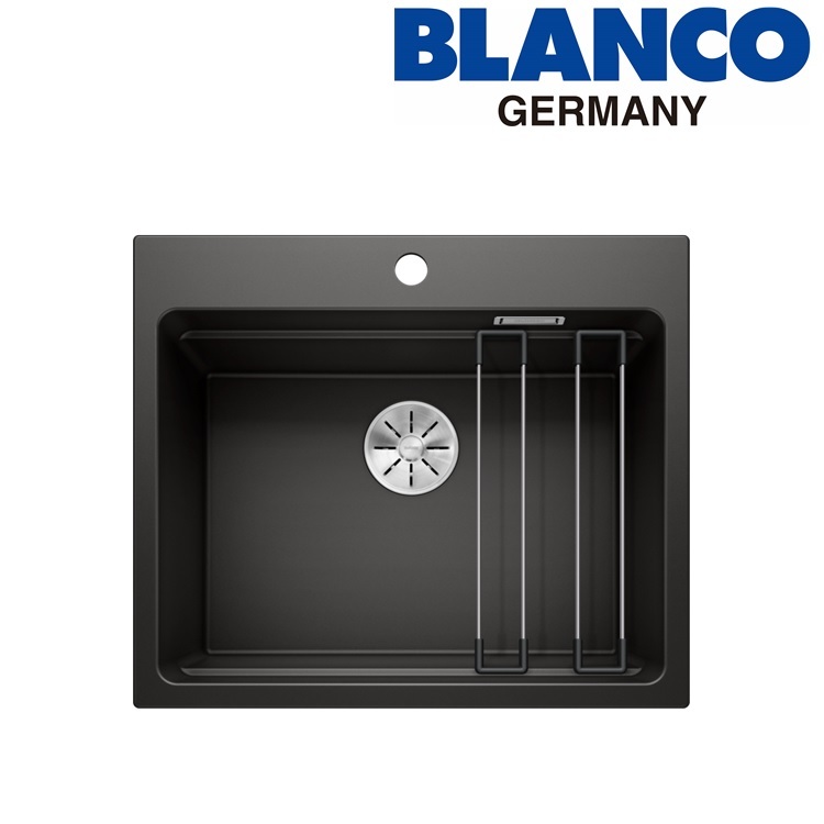 Blanco "Etagon 6" 525890 Countertop Granite composite kitchen sink with Waste Kit (Black)