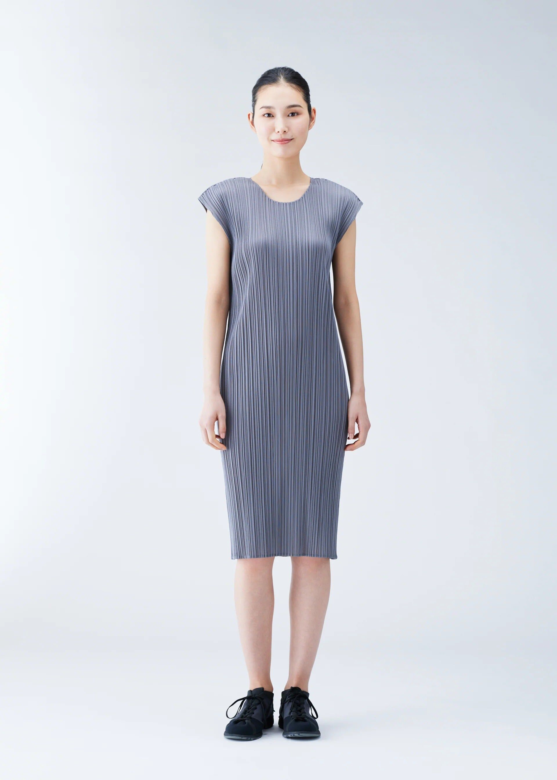 [現貨] PLEATS PLEASE ISSEY MIYAKE BASICS 法式袖短洋裝
