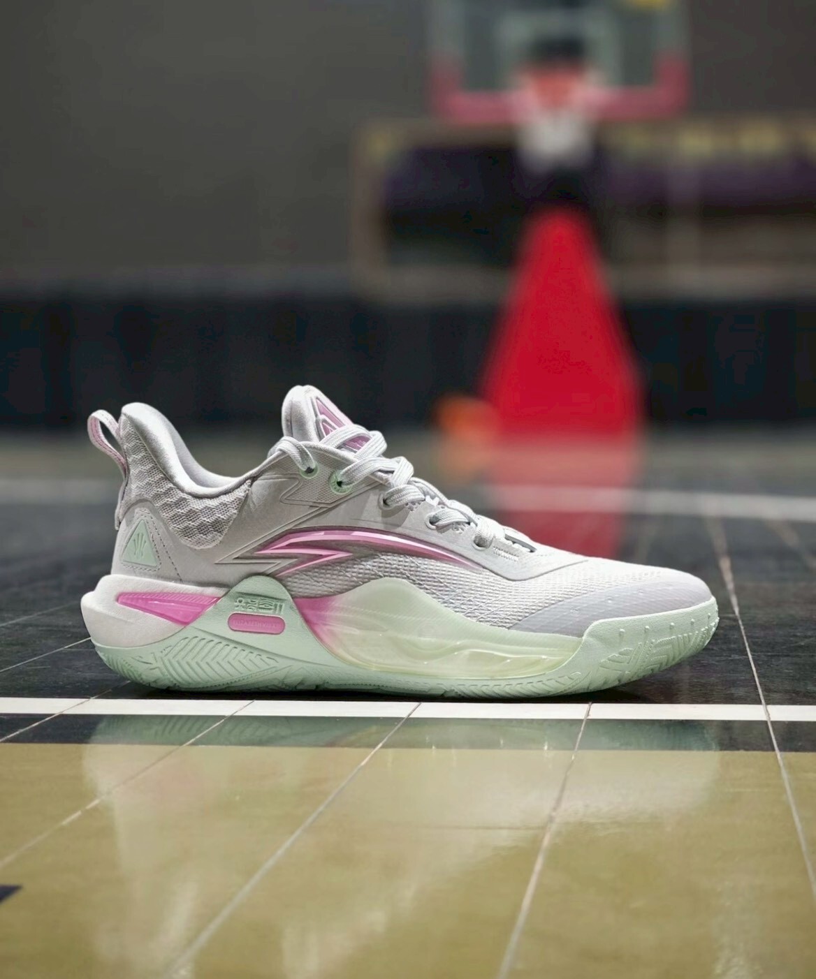 （連線代購商品）ANTA KAI 1 SPEED 粉綠 哈密瓜 蜜桃 緩震 實戰鞋【112441114-7】Kyrie Irving  歐文1