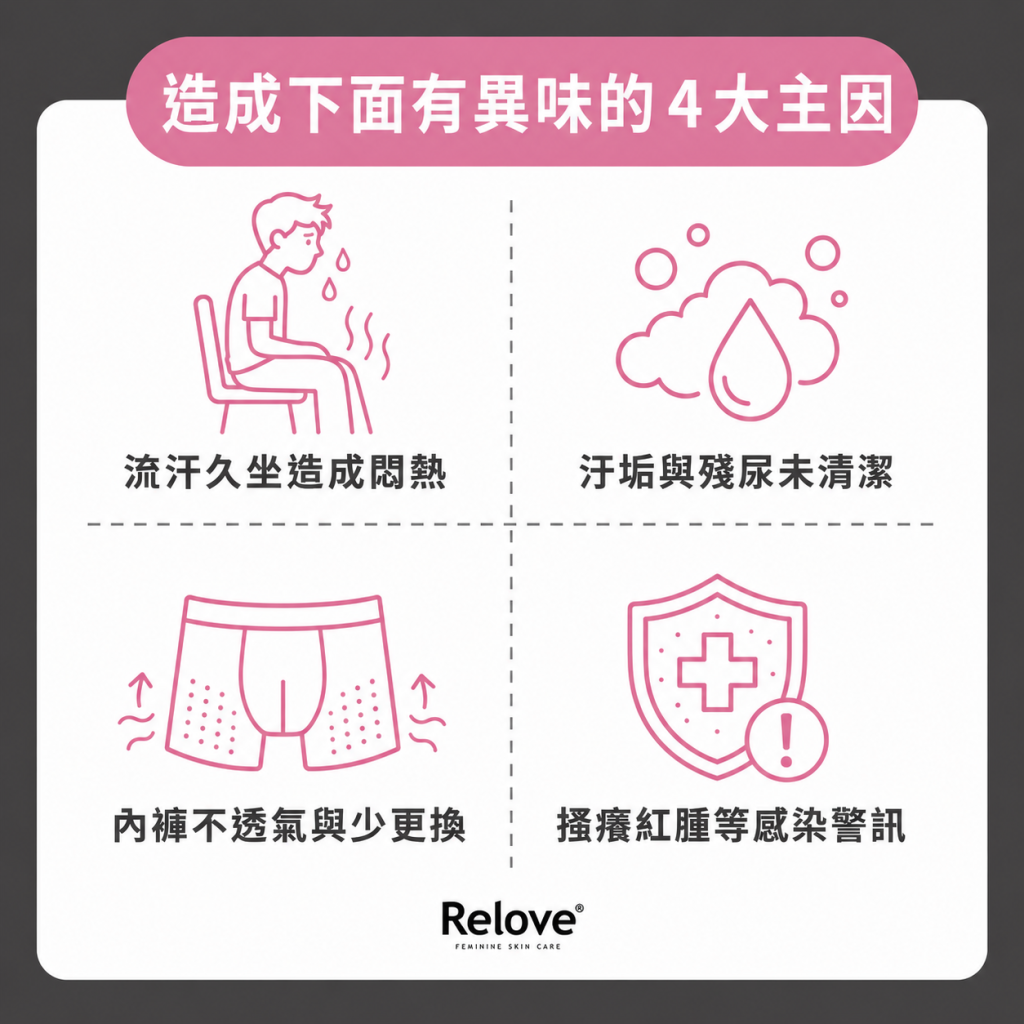 造成下面有異味的 4 大主因