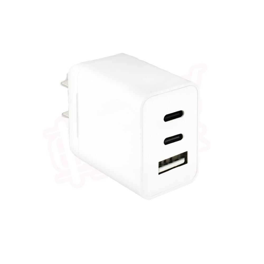 3.4AUSB充電器三孔｜17W TYPEC&USB智能分流 同時充電【輕鬆購五金百貨】