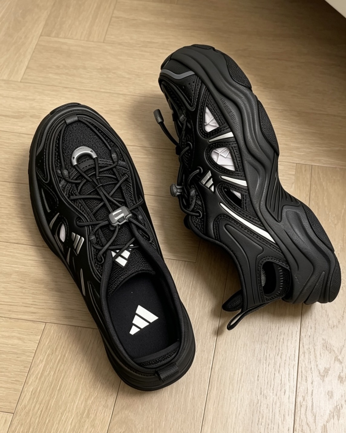【預購】ADIDAS XLG FIN PULS 厚底溯溪鞋 黑色 LA1993