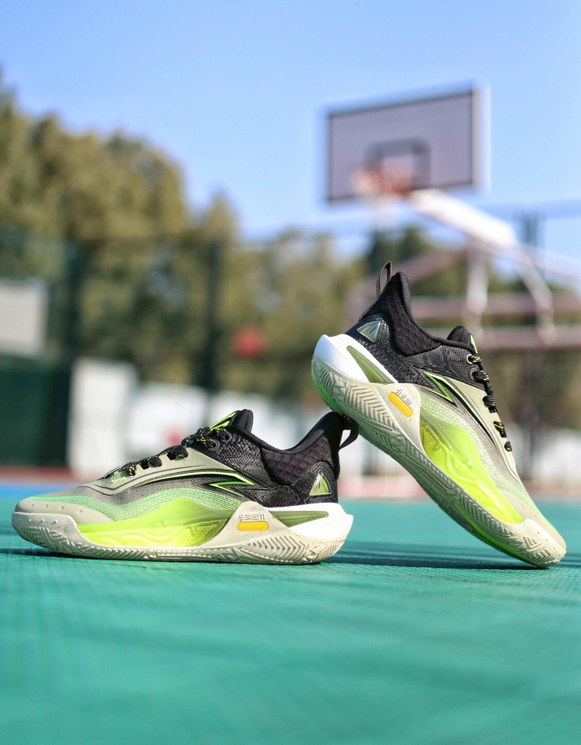 （連線代購商品）ANTA KAI 1 SPEED 黑綠色 緩震 實戰鞋【112511121S-6】Kyrie Irving  歐文1