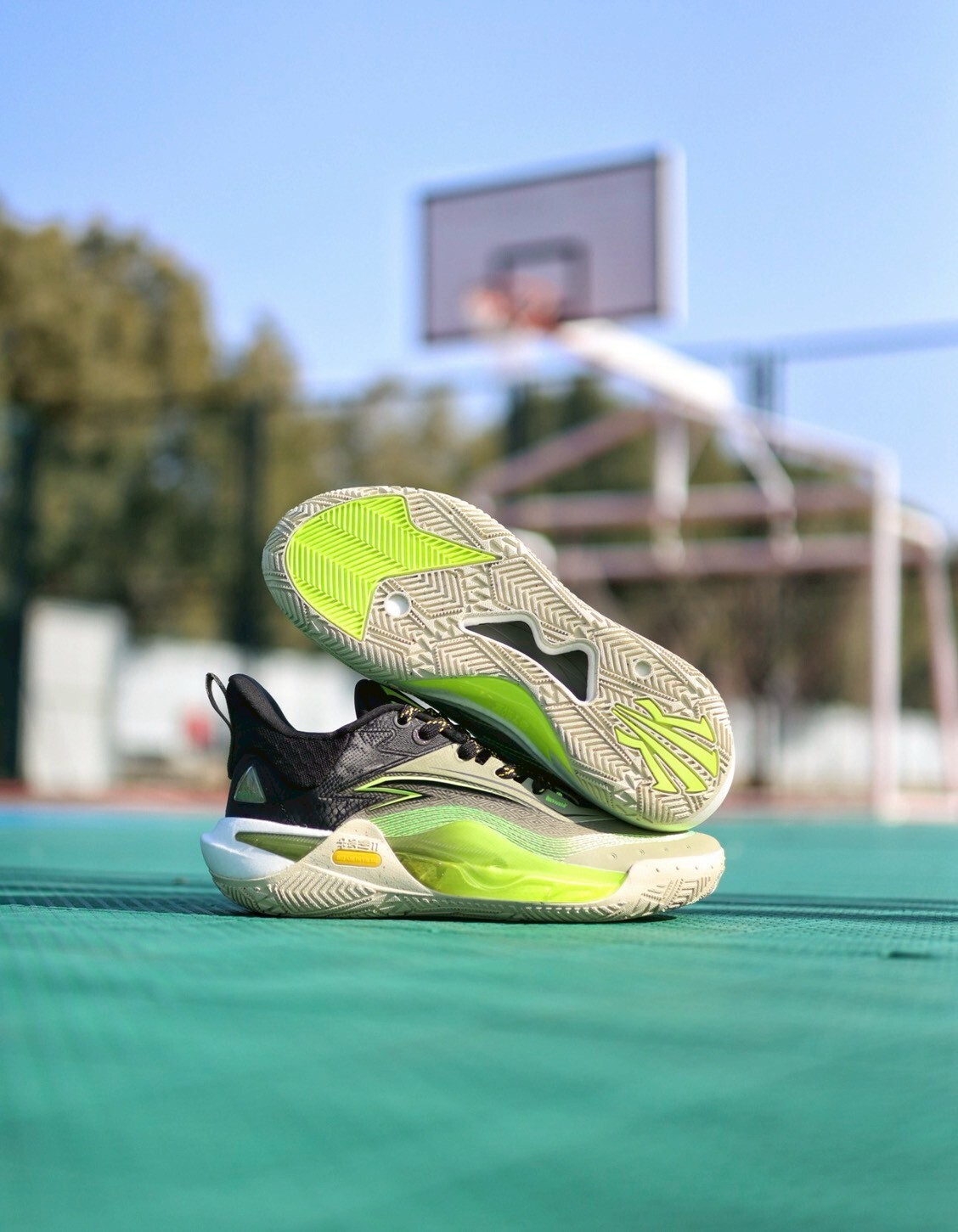 （連線代購商品）ANTA KAI 1 SPEED 黑綠色 緩震 實戰鞋【112511121S-6】Kyrie Irving  歐文1