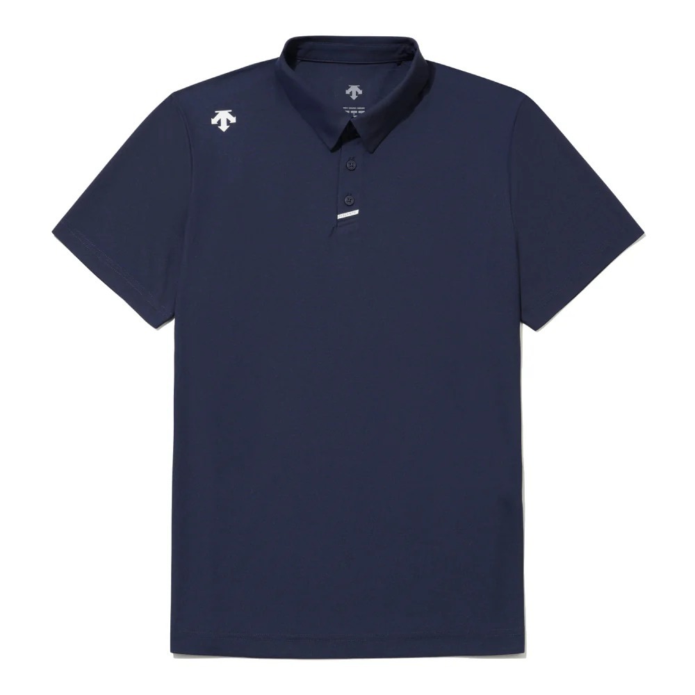 【 DESCENTE｜MEN RAYBLOCK SHORT SLEEVE POLO TS POLO衫 - 深藍 】