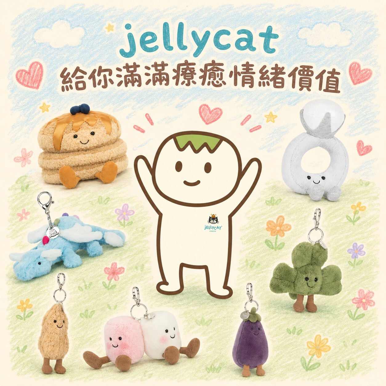 【現貨/預購 】Jellycat 吊飾 娃娃 鑰匙圈 玩偶 代購 美國代購 英國代購