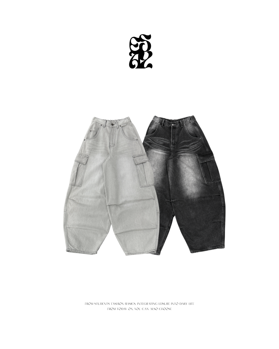 EASYÉ口袋氣球牛仔褲