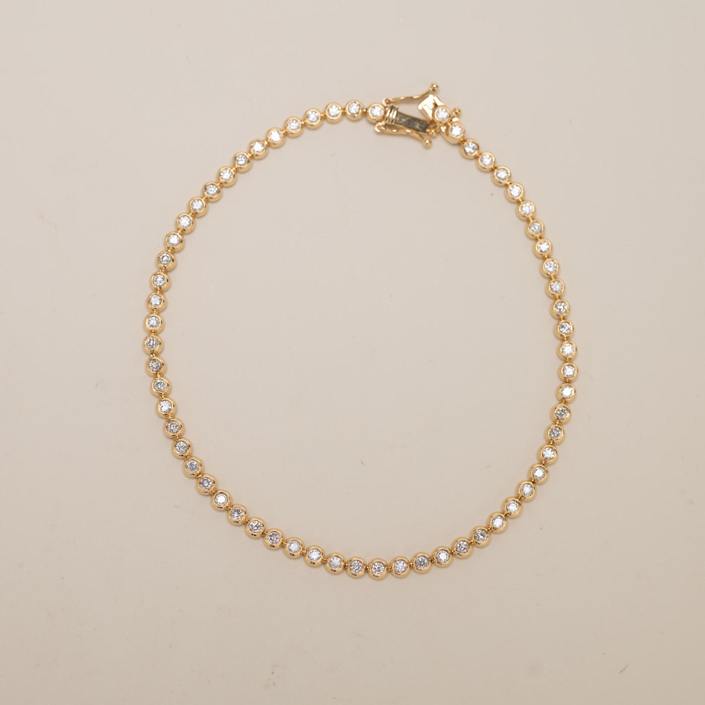 現貨| 18K 1ct Bubble鑽石Tennis 手鏈