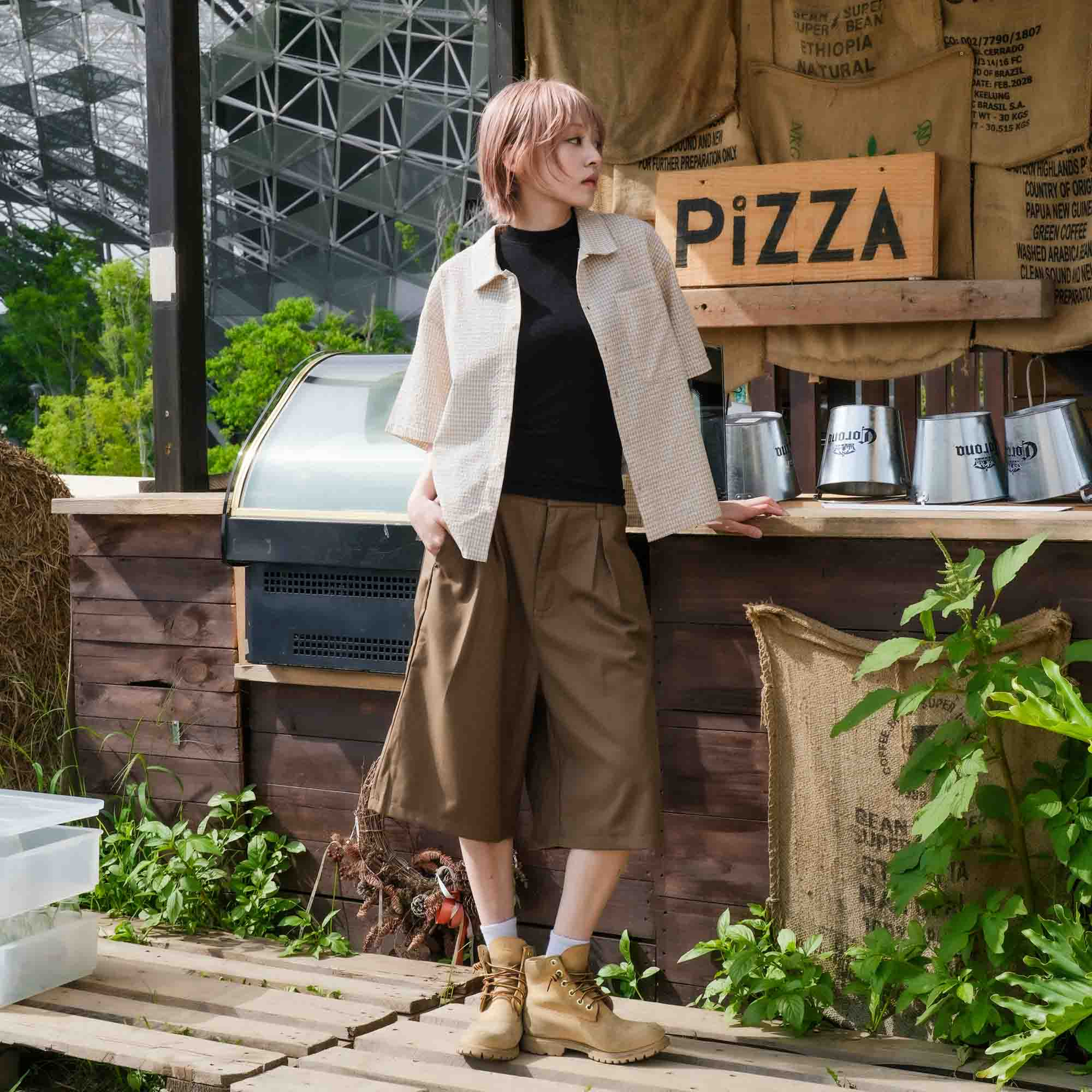☆ETW☆【EASY TO WEAR】MUILLY 西裝七分褲 打摺 西裝褲