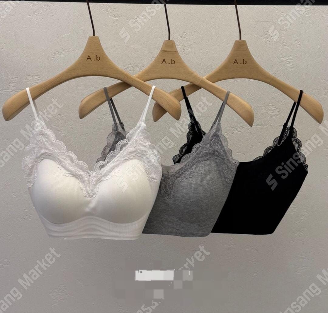 AB6282 蕾絲拼接短版Bra Top（優惠碼不適用 *不可單一購買*）