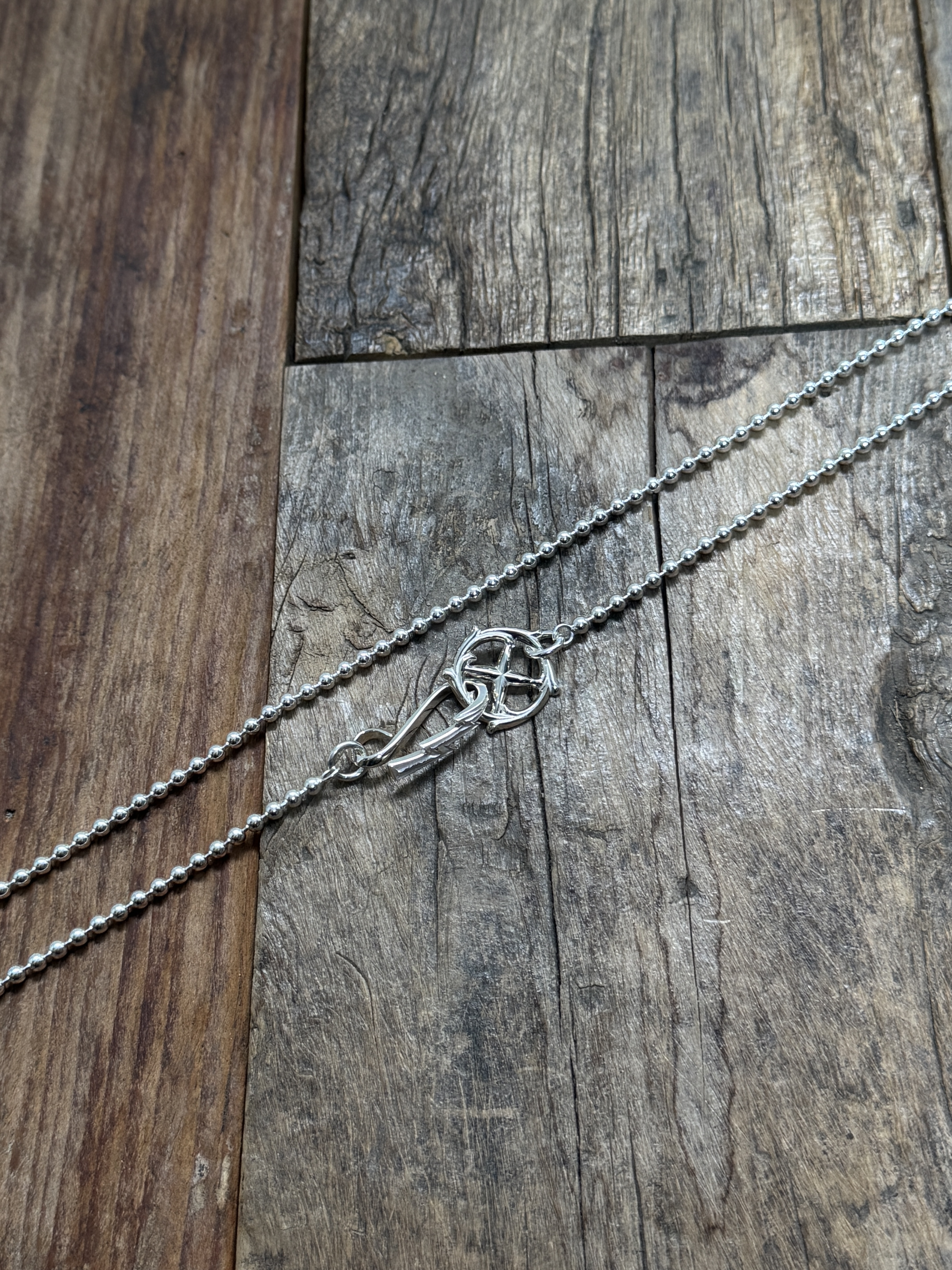 銀閃電扣浮雕輪ball chain 70cm set