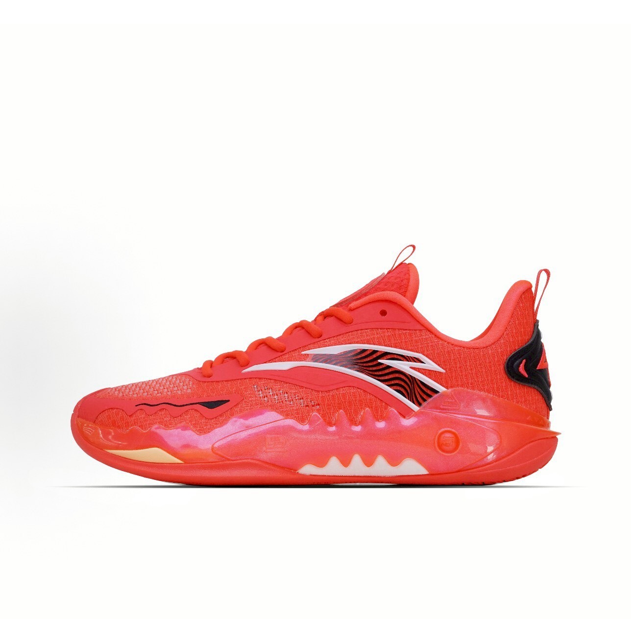 （連線代購商品）男鞋 ANTA SHOCK WAVE 5 LOW 狂潮5 紅火焰 回彈 籃球 實戰鞋【112621626-2】