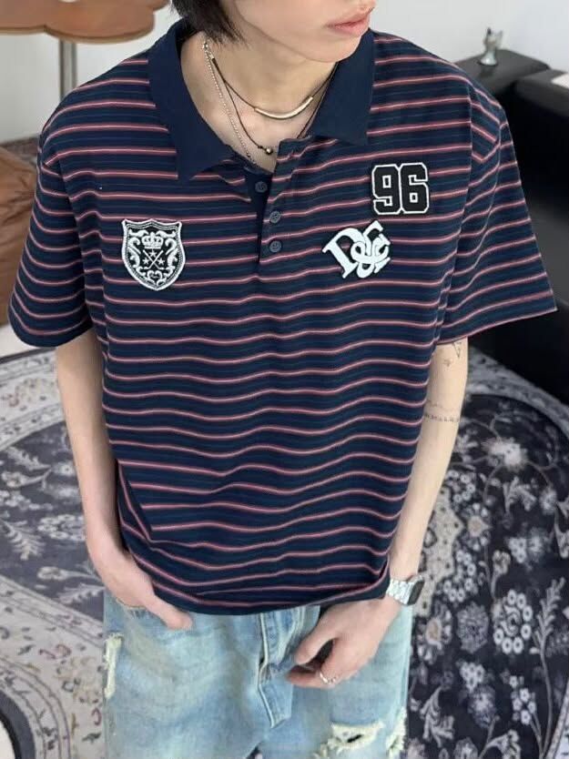 襟章橫間Polo短袖Tee GARMENTS-081T