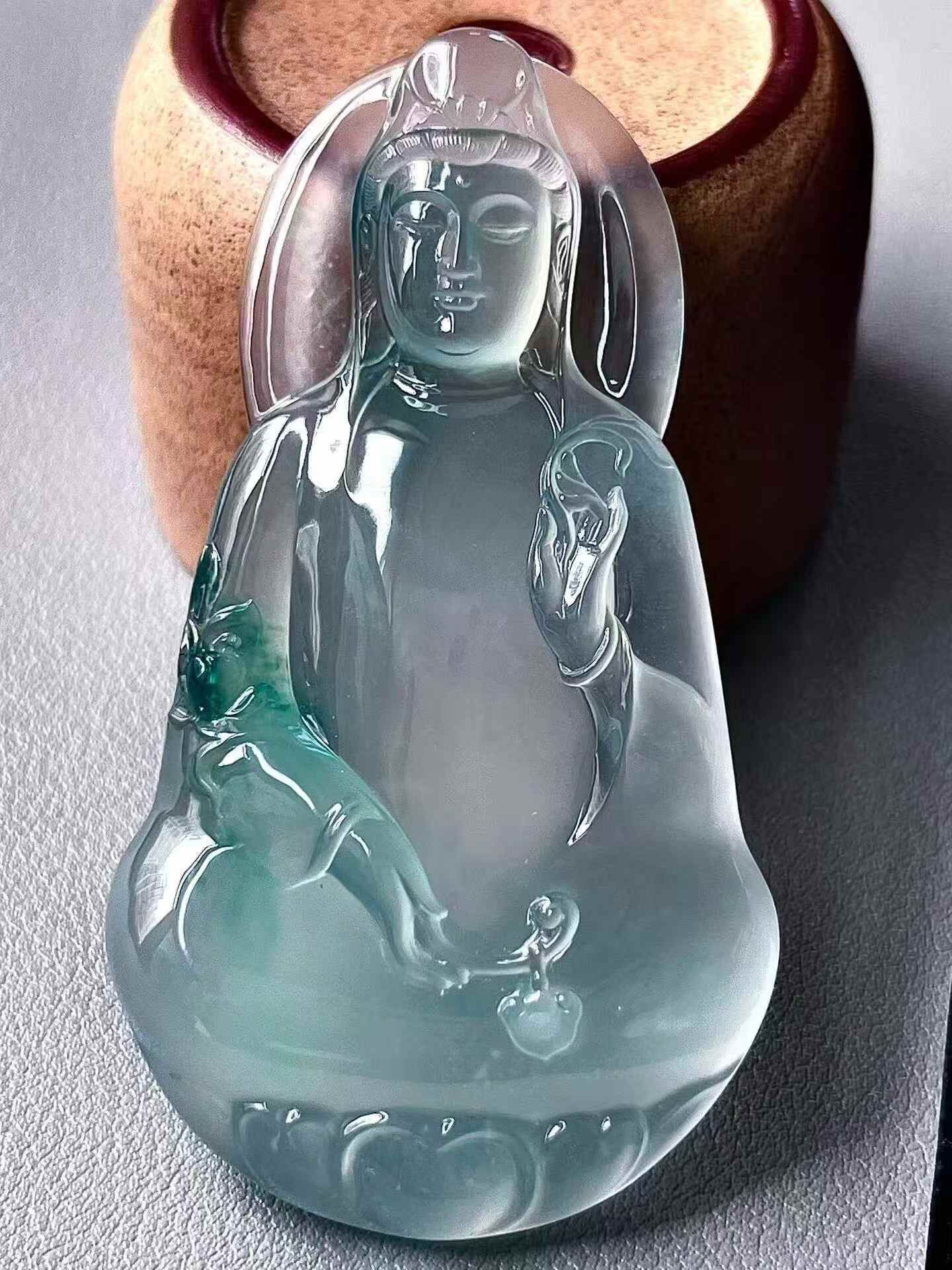 翡翠觀音,天然翡翠A玉, 緬甸玉, Jade, Jadeite