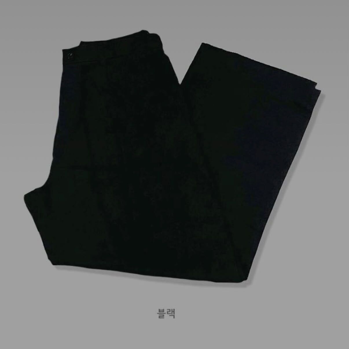 淨色高級麻質布料鬆身西褲 P3299