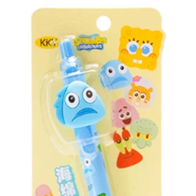 KKV x 海綿寶寶形象授權按動中性筆 醜魚 藍色 6920930374016 [台灣現貨]