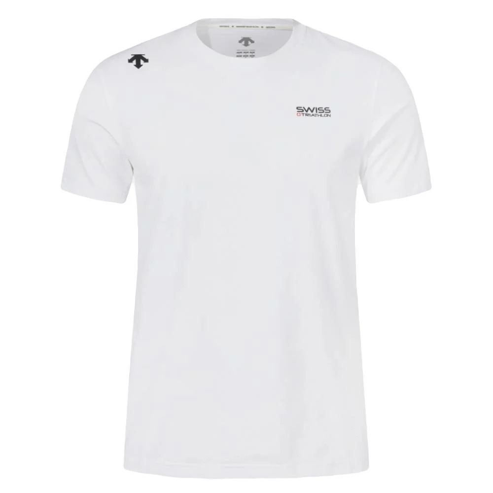 【 DESCENTE｜UNI SHORT SLEEVE T-SHIRTS 運動短TEE - 白 】