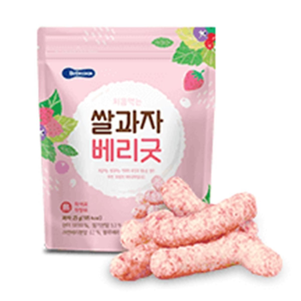 【BEBECOOK 】Rice & Millet Stick Snack (Berries Flavor) 25g - Suitable for 12 months+
