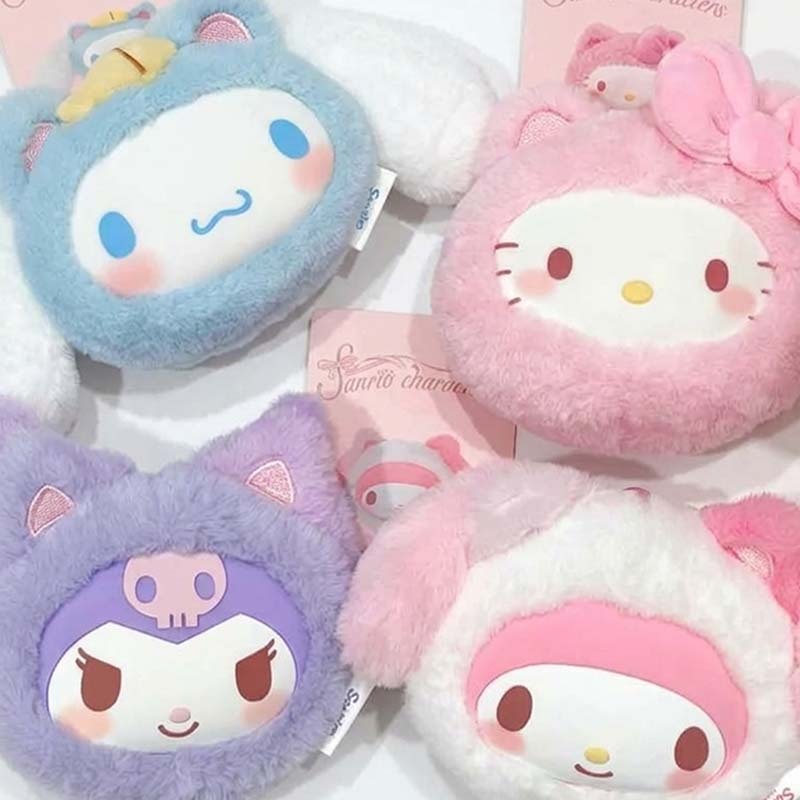 【盲盒】MINISO SANRIO CHARACTERS 貓咪絨絨系列耳機掛包盲盒 6942554533037 [台灣現貨]