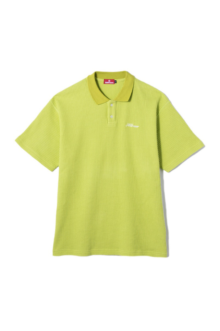 Hellrazor - SCRIPT LOGO WAFFLE POLO SHIRT
