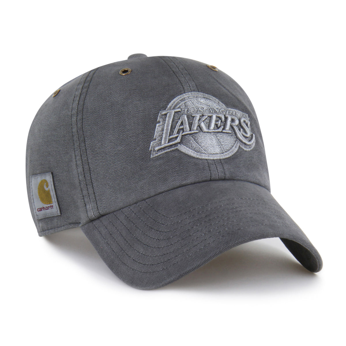 2026SS LOS ANGELES LAKERS CARHARTT DYED '47 CLEAN UP NBA 洛杉磯 湖人隊 聯名 水洗 棒球帽 帽子 老帽 現貨