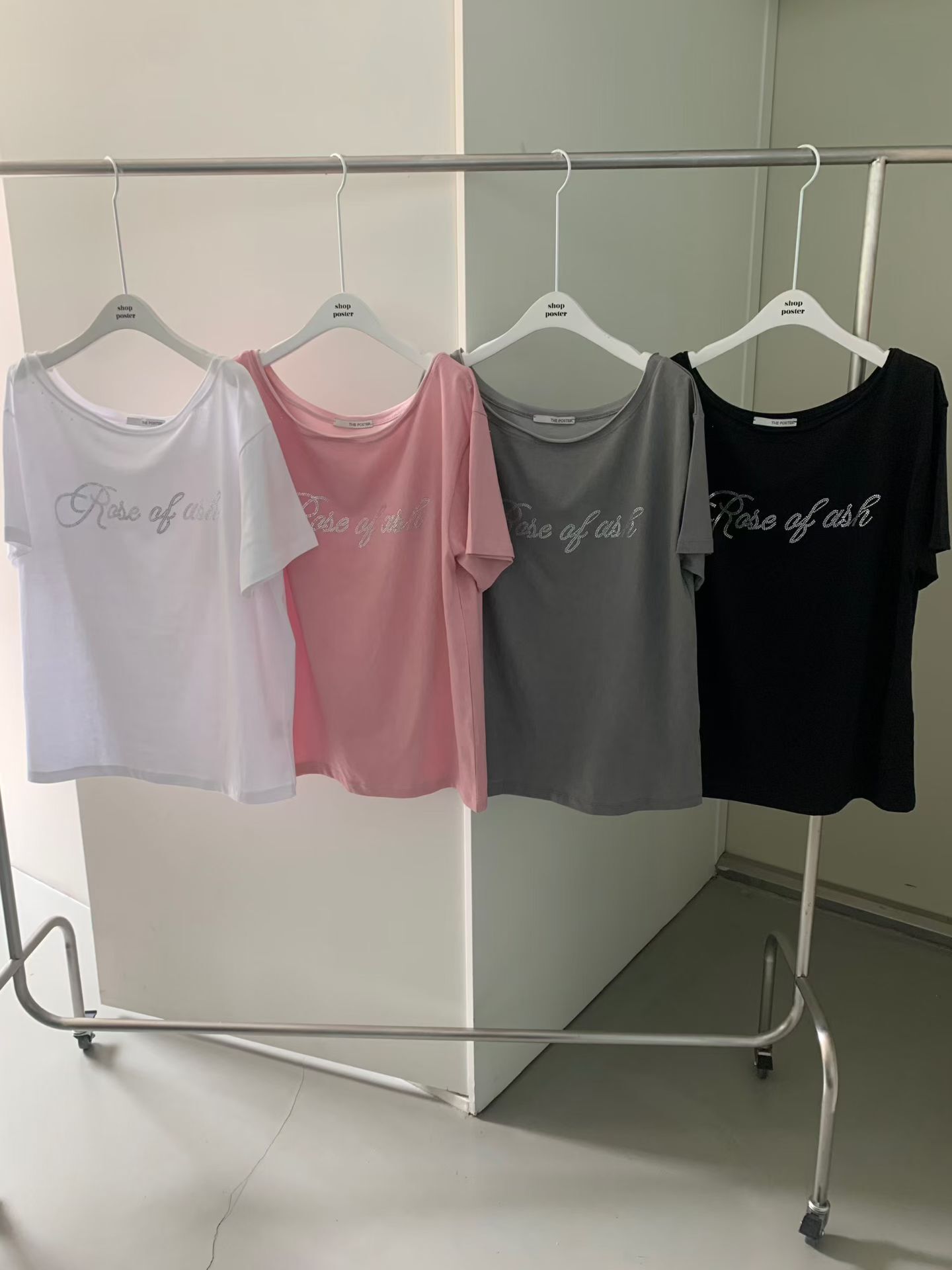 PS6236 閃鑽字母Tee