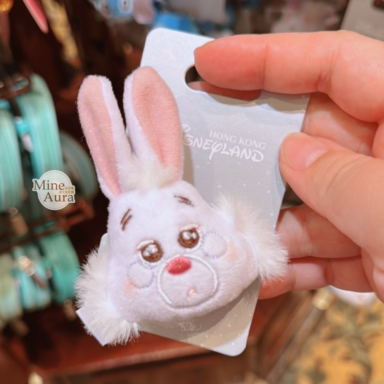 時間兔 白兔 White Rabbit 絨毛大頭造型 髮束 髮飾 愛麗絲夢遊仙境 Alice in Wonderland -香港迪士尼樂園