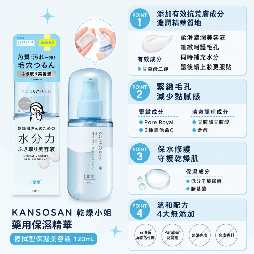 5月日本選品 | KANSOSAN 乾燥小姐 藥用保濕精華