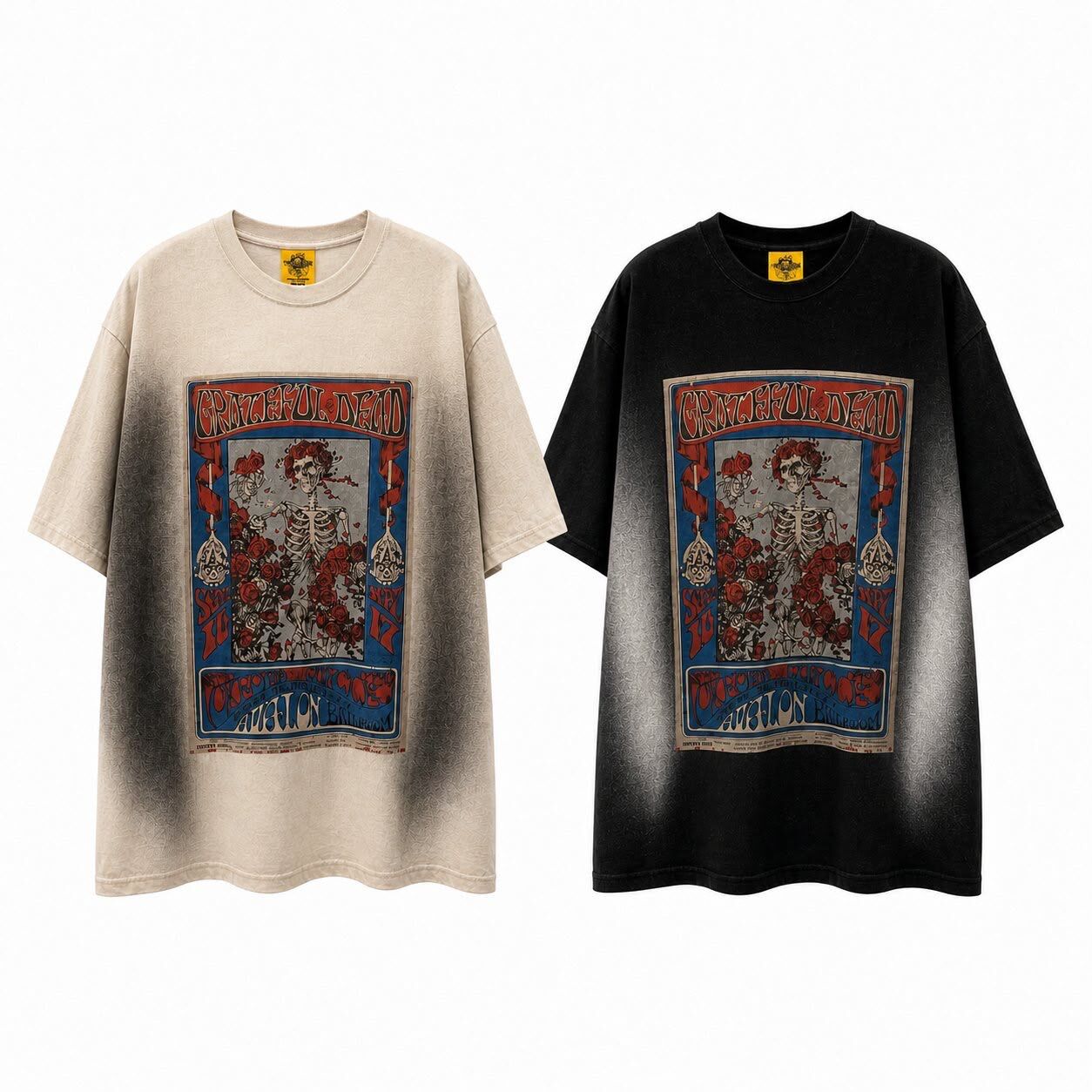 仿污英文字圖案短袖Tee BY-531T