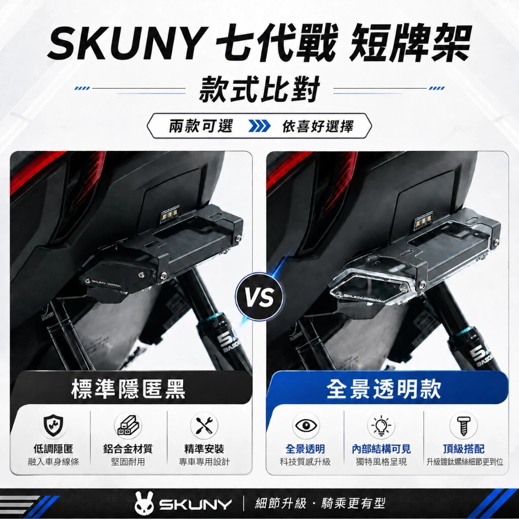 【SKUNY】勁戰七代 短牌架 車牌上移 車牌架 翹牌 七代戰