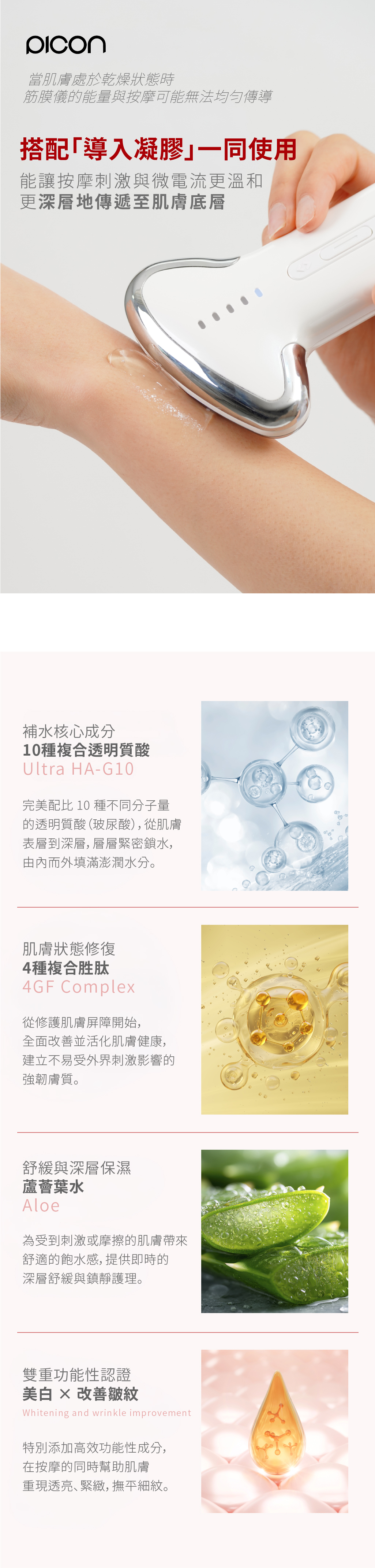 專屬微電流導電美容保濕精華凝膠