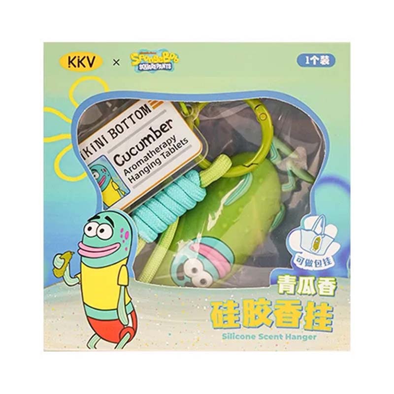 KKV x 海綿寶寶形象授權-硅膠香掛 青瓜香 6975207130536 [台灣現貨]