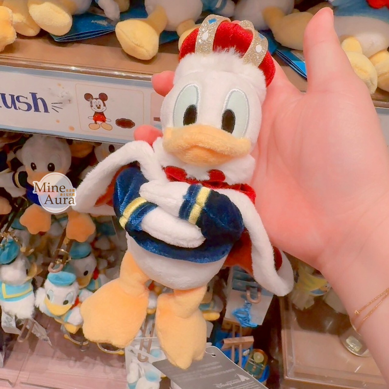 2025 唐老鴨 Donald 生日系列 國王造型 吊飾 鑰匙圈 -香港迪士尼樂園
