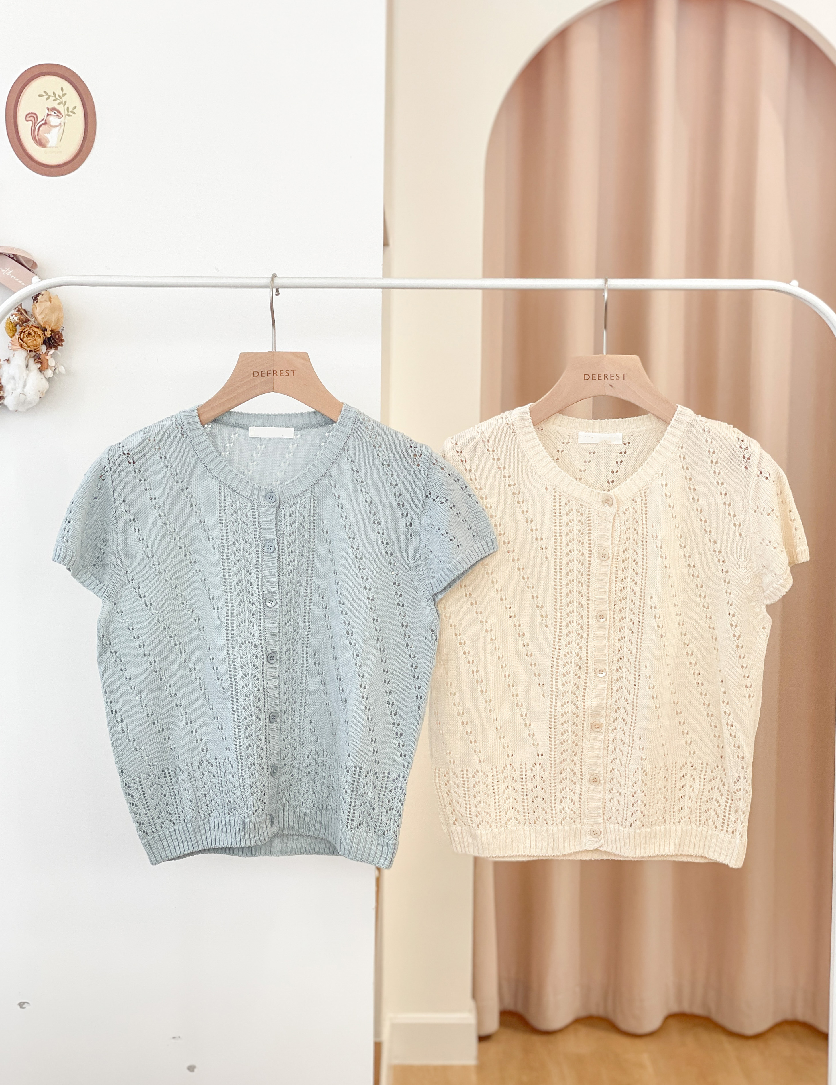 T1558 Amelie Open-Knit Top