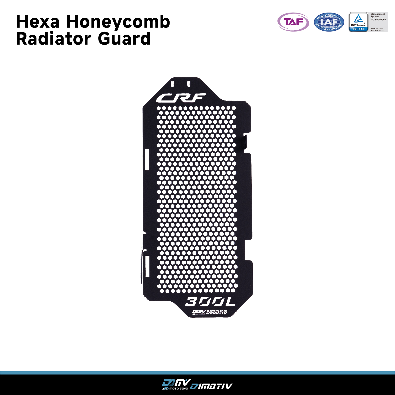 【DIMOTIV】HONDA CRF300 21-26 蜂巢式水箱護網