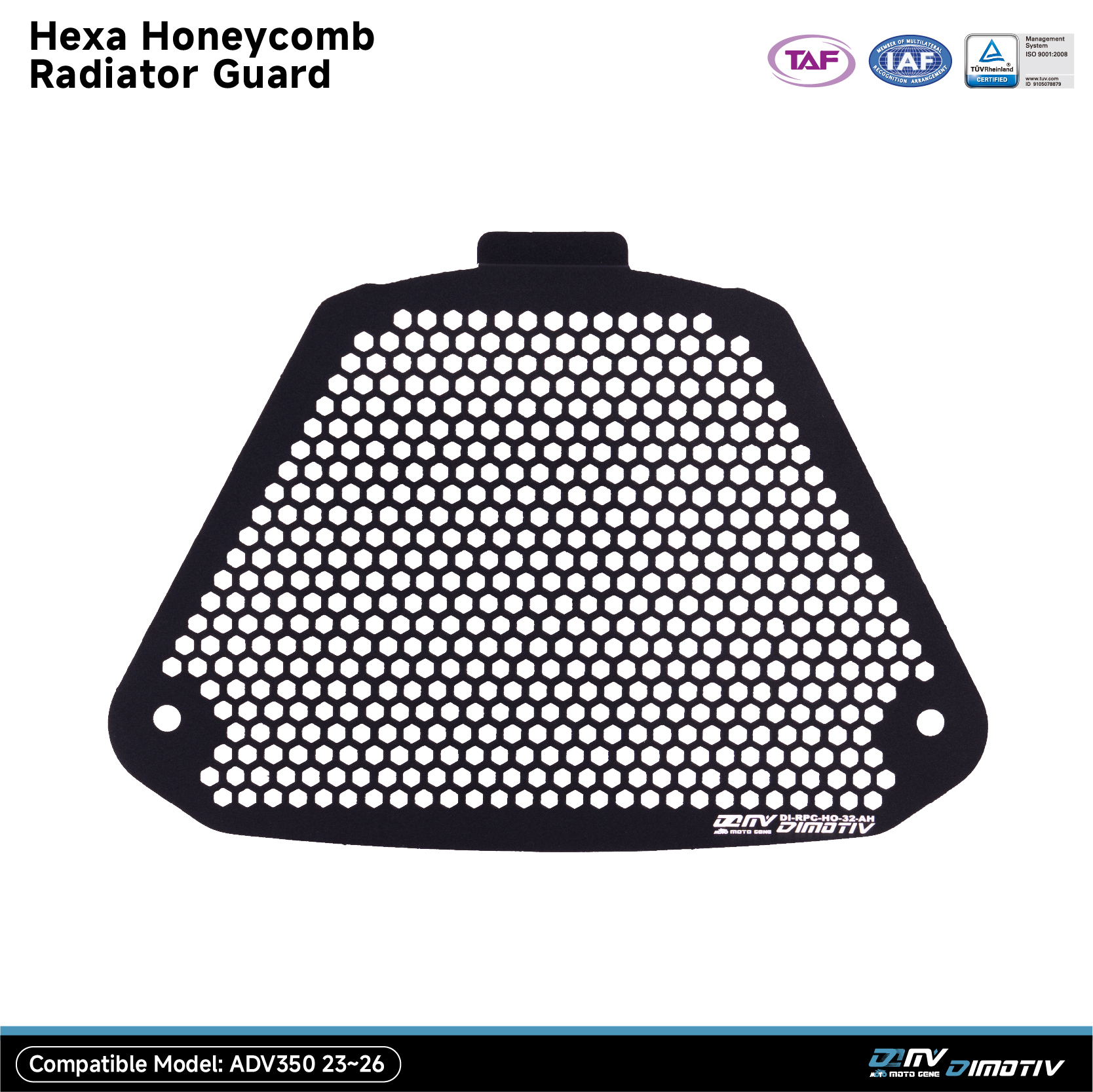 【DIMOTIV】HONDA ADV350 22-26 蜂巢式水箱護網